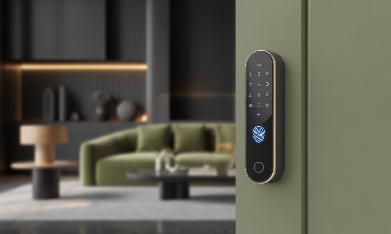 Fechadura inteligente com biometria e teclado